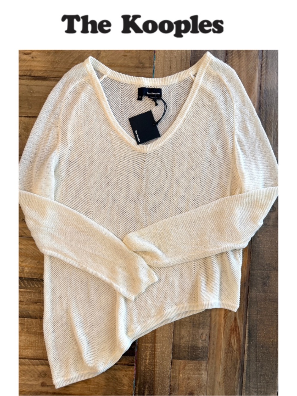 The Kooples Long Sleeve Asymmetric Lightweight Sweater